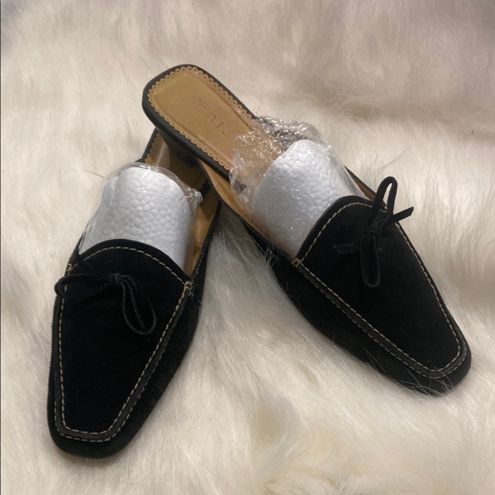 Unisa Black Loafers Slip-On Shoes